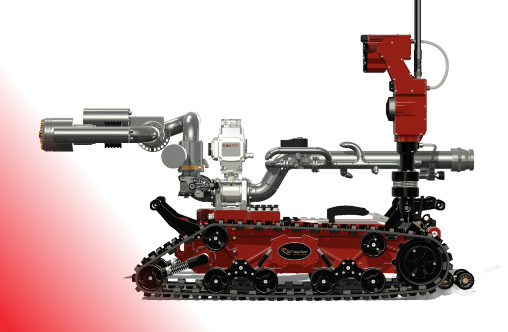 Firefighting UGV with water cannon and robotic manipulator