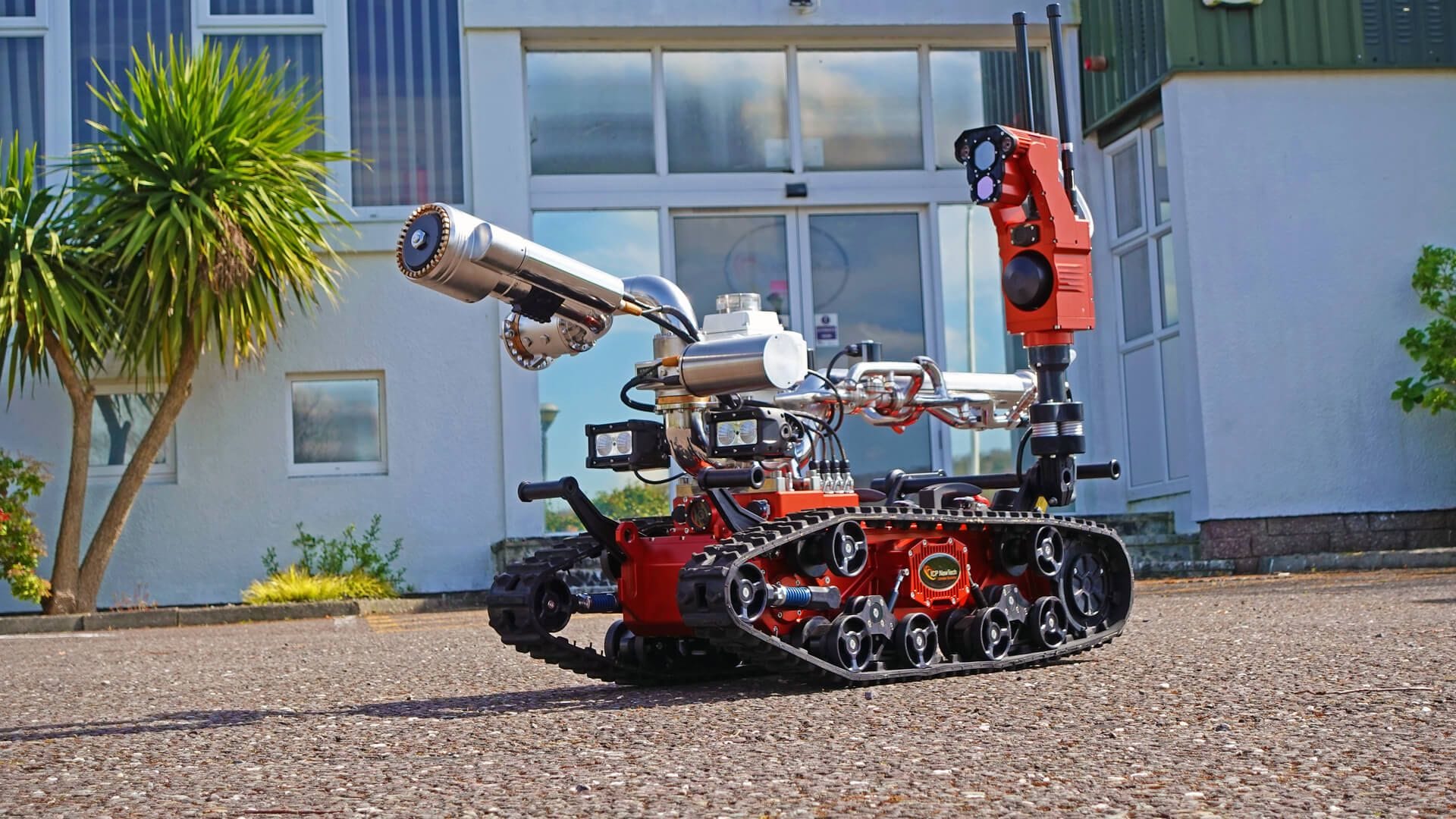 ICP NewTech Avenger Fire unmanned firefighting ground vehicle