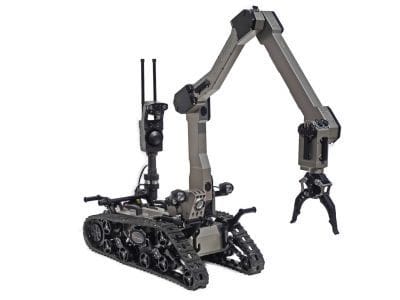 ICP NewTech Avenger UGV with robotic manipulator arm
