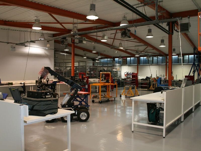 ICP NewTech workshop for UGV maintenance and servicing