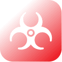 UGV application icon representing toxic and hazardous material response