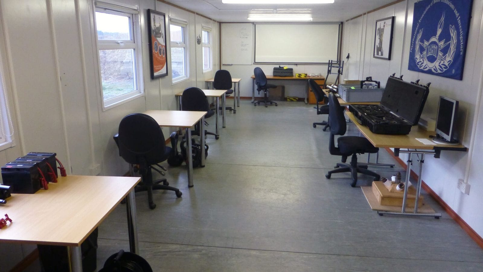 ICP NewTech classroom used for UGV operator training